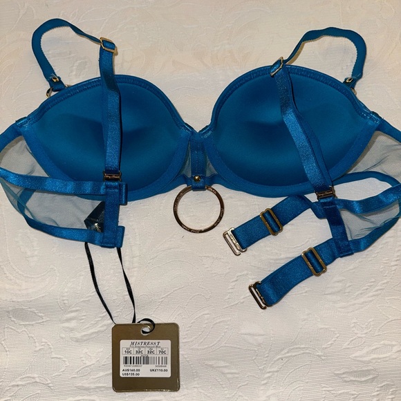 MISTRESS T
PEACOCK BLUE PUSH UP BRA - Picture 10 of 14